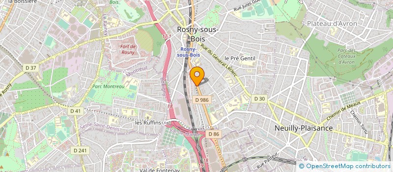 localisation de l'entreprise ISOMAN à ROSNY-SOUS-BOIS