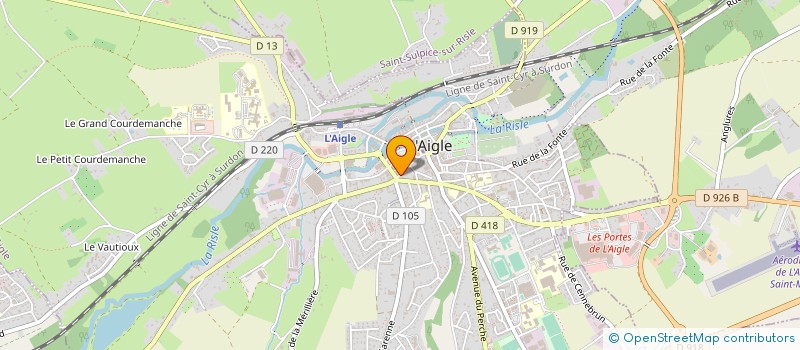 localisation de l'entreprise ISOMEL à L'AIGLE