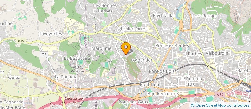 localisation de l'entreprise ISOMORPH à TOULON