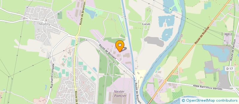 localisation de l'entreprise ISONAT à MABLY