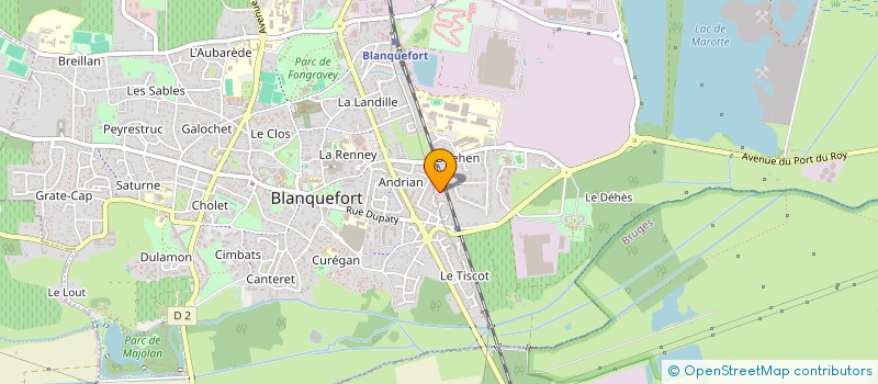 localisation de l'entreprise ISONATUR à BLANQUEFORT