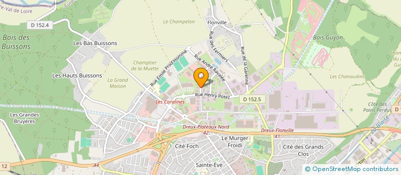 localisation de l'entreprise ISONEGOCE à DREUX