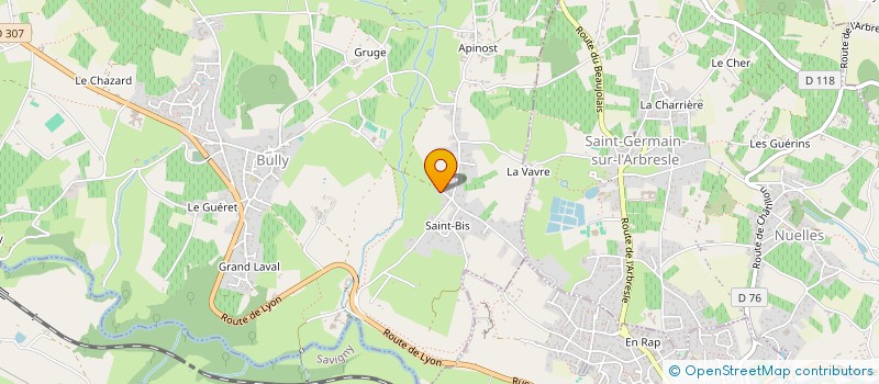 localisation de l'entreprise ISONOET  BULLY