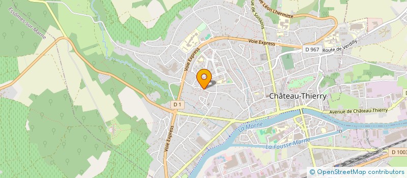 localisation de l'entreprise ISONORME à CHATEAU-THIERRY