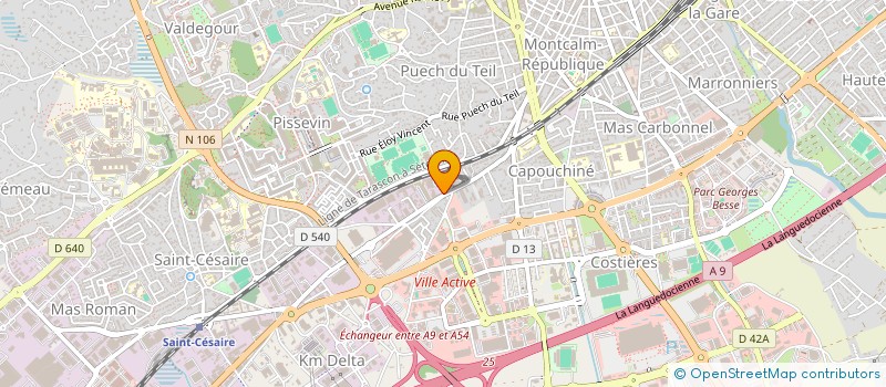 localisation de l'entreprise ISOP - INGENIERIE STRUCTURELLE DES OUVRAGES PATRIMONIAUX à NIMES