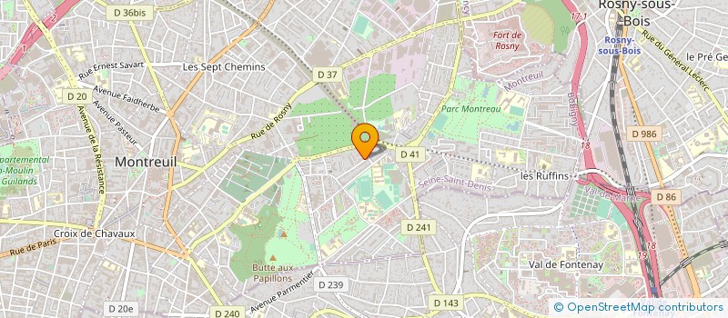 localisation de l'entreprise ISOPAC à MONTREUIL