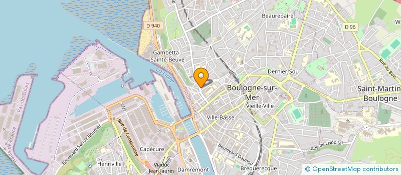 localisation de l'entreprise ISOPALE à BOULOGNE-SUR-MER