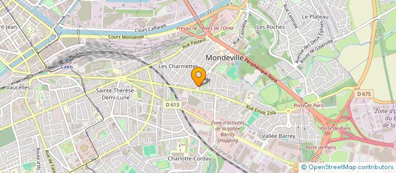 localisation de l'entreprise ISOPEINTURE à MONDEVILLE
