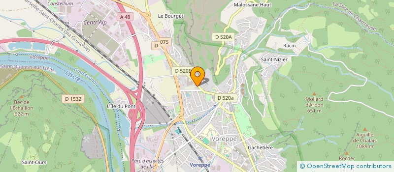 localisation de l'entreprise ISOPLAC à VOREPPE