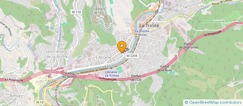 localisation de l'entreprise ISOPLAC' à NICE