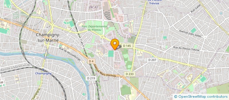 localisation de l'entreprise ISOPLAF à CHAMPIGNY-SUR-MARNE