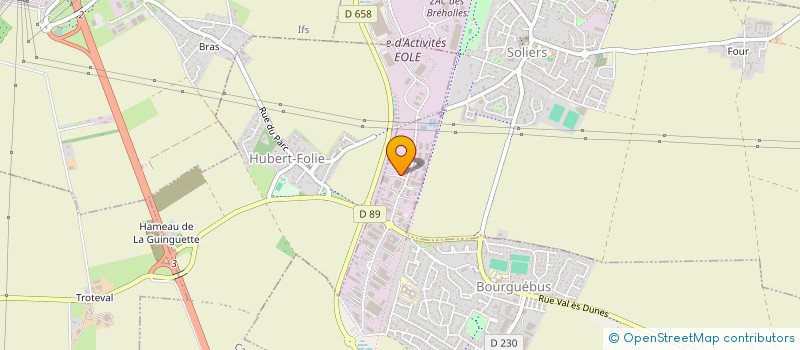 localisation de l'entreprise ISOPLAF à BOURGUEBUS