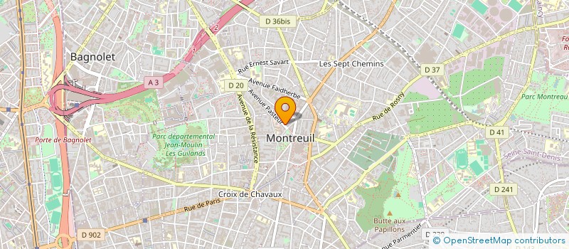 localisation de l'entreprise ISOPLAST à MONTREUIL