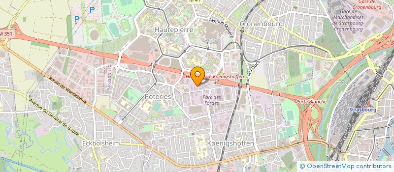localisation de l'entreprise ISOPLASTERS à STRASBOURG