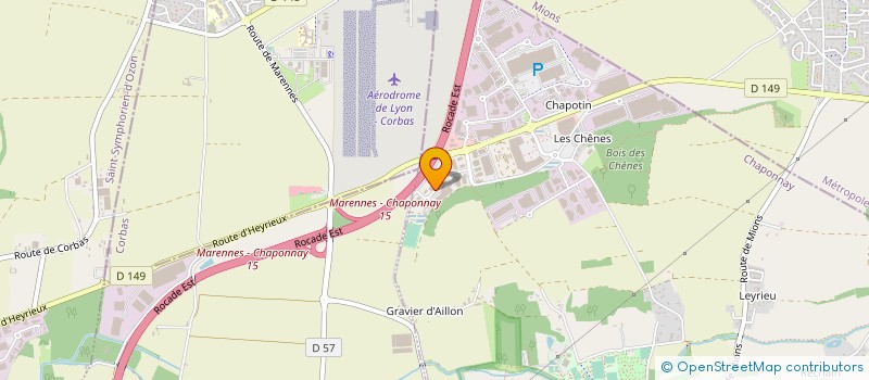 localisation de l'entreprise ISOPLUS ENERGIE  CHAPONNAY