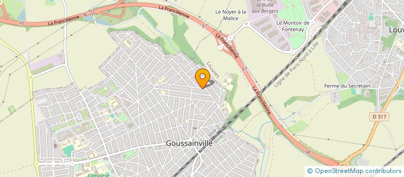 localisation de l'entreprise ISOPOZ à GOUSSAINVILLE