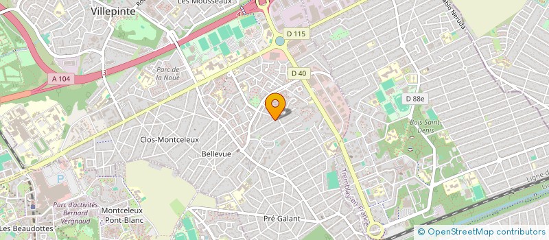 localisation de l'entreprise ISOPRAM  VILLEPINTE