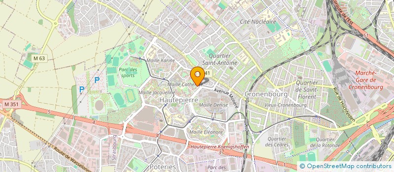 localisation de l'entreprise ISOPRO 67 à STRASBOURG