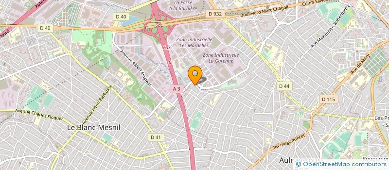 localisation de l'entreprise ISOPRO à AULNAY-SOUS-BOIS