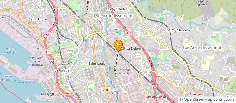 localisation de l'entreprise ISOPRO  MARSEILLE 15EME