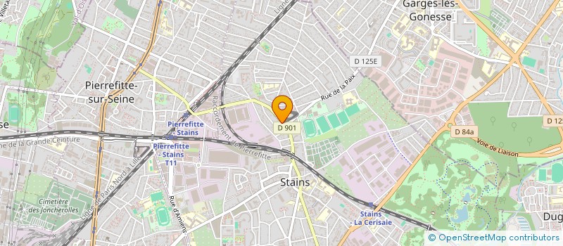 localisation de l'entreprise ISOPRO à STAINS