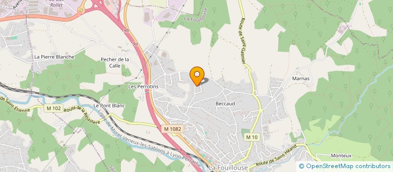 localisation de l'entreprise ISORA  LA FOUILLOUSE