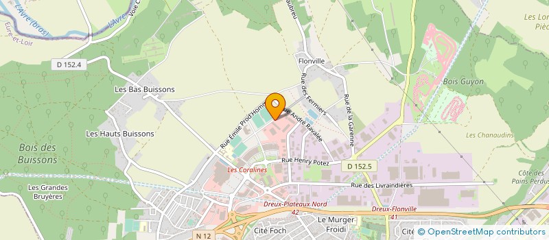localisation de l'entreprise ISORAVAL à DREUX