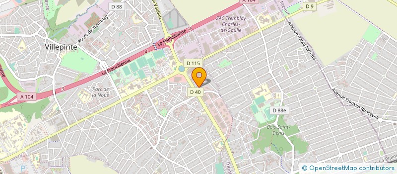 localisation de l'entreprise ISOREHA à VILLEPINTE