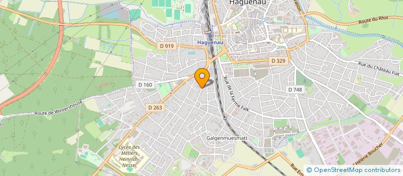 localisation de l'entreprise ISORENOV67  HAGUENAU