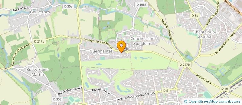 localisation de l'entreprise ISORENOVE  GUERMANTES