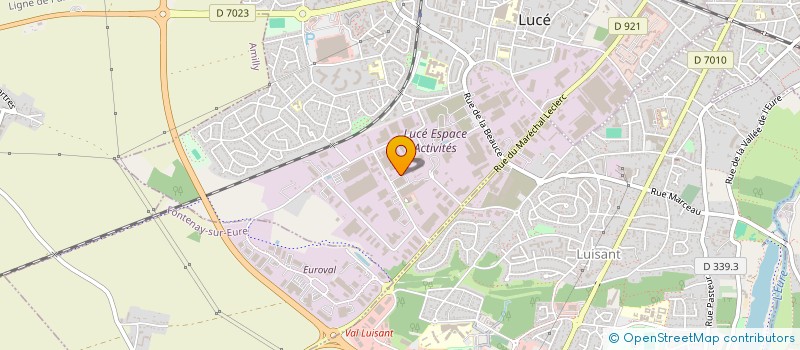 localisation de l'entreprise ISOREX à LUCE