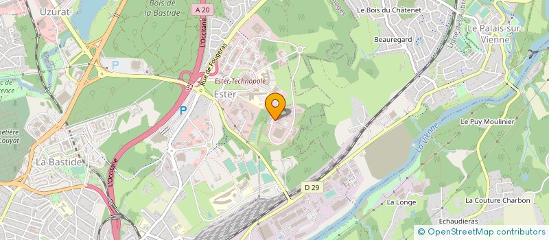 localisation de l'entreprise ISORG  LIMOGES