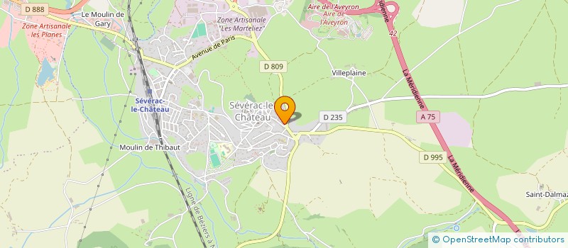 localisation de l'entreprise ISOSAM FAMILY  SEVERAC D'AVEYRON