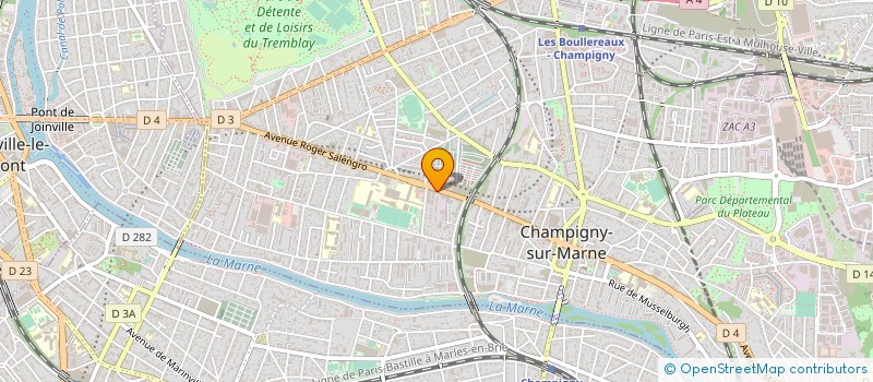 localisation de l'entreprise ISOSKAR à CHAMPIGNY-SUR-MARNE