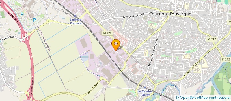 localisation de l'entreprise ISOSPHERE  COURNON-D'AUVERGNE