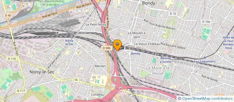 localisation de l'entreprise ISOSTYL93  BONDY