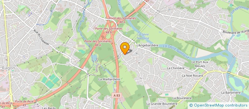 localisation de l'entreprise ISOSUR à VERTOU