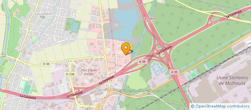 localisation de l'entreprise ISOSYSTEM PEINTURE  SAUSHEIM