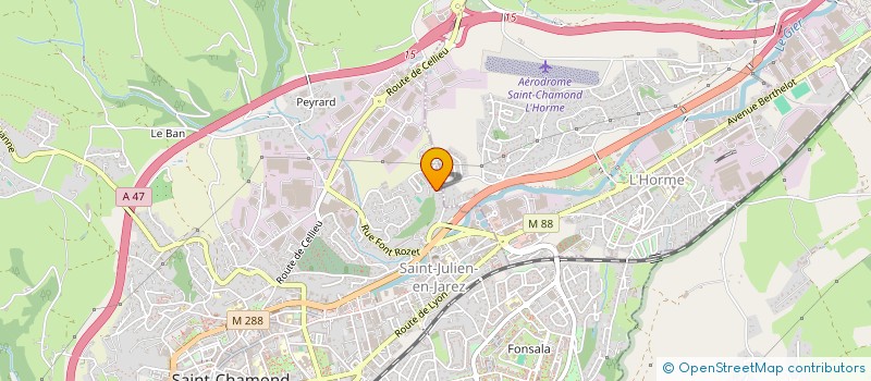 localisation de l'entreprise ISOTECHPOWER à SAINT-CHAMOND