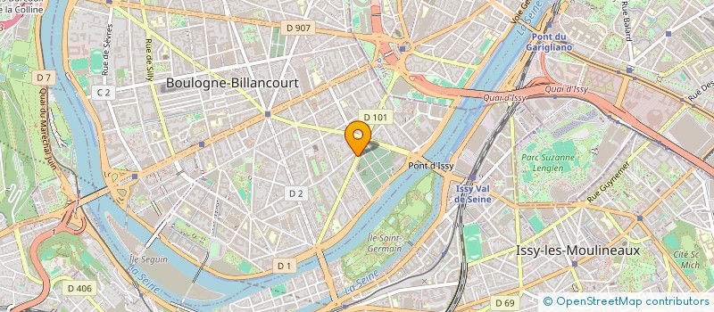 localisation de l'entreprise ISOTEL à BOULOGNE-BILLANCOURT