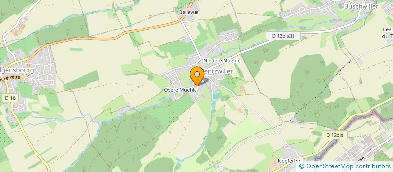 localisation de l'entreprise ISOTERRA ALSACE  WENTZWILLER