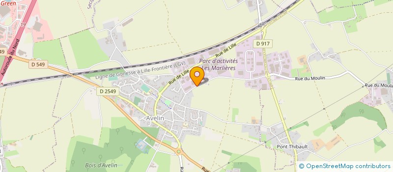 localisation de l'entreprise ISOTHEL à AVELIN