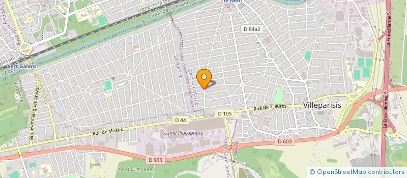 localisation de l'entreprise ISOTHERM DIFFUSION FENETRES  VILLEPARISIS