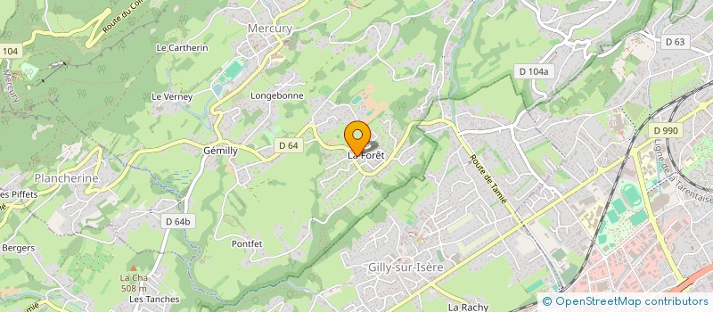 localisation de l'entreprise ISOTHERM IMMOBILIER INTERNATIONAL  ALBERTVILLE