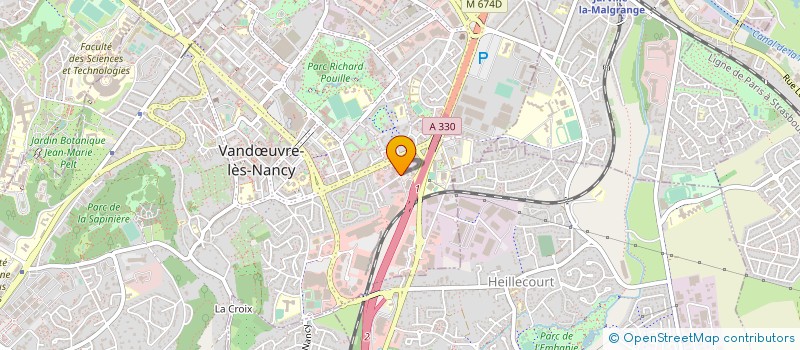 localisation de l'entreprise ISOTIS  VANDUVRE-LES-NANCY