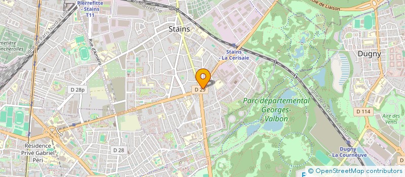 localisation de l'entreprise ISOTOLE à STAINS