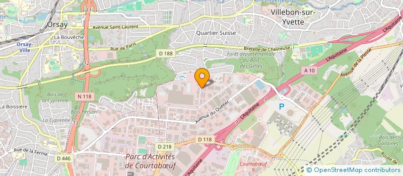 localisation de l'entreprise ISOTOPE ELECTRONICS à VILLEBON-SUR-YVETTE