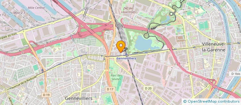 localisation de l'entreprise ISOTOPIA à GENNEVILLIERS