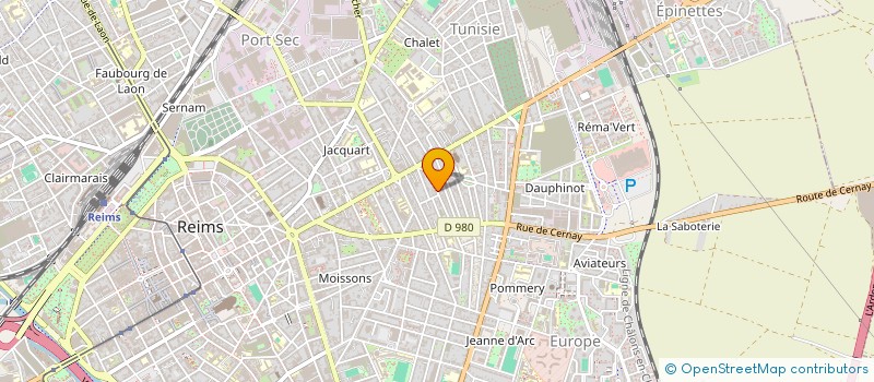 localisation de l'entreprise ISOVEX  REIMS