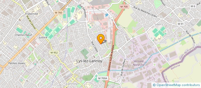 localisation de l'entreprise ISOVIA ENERGIE  ROUBAIX